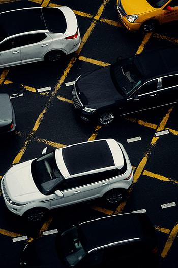 Cars, View From Above, Asphalt, Parking HD phone wallpaper