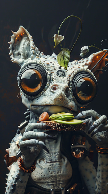 Galactic Avocado Delight, alien HD phone wallpaper