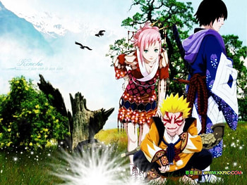 Sasuke,Naruto,Sakura, outside, girl, anime, boys HD wallpaper
