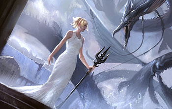 Luna Final Fantasy, final-fantasy, games, artist, deviantart HD wallpaper