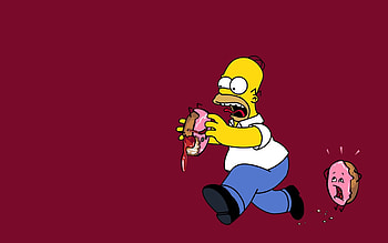 Homer Simpson, Animation, , Background HD wallpaper