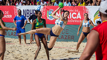 Brazil vs Argentina, Beach Handball HD wallpaper