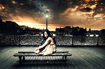 street light, babes, lamp, cute, baby, stars, actress, actresses, beauty, megan fox, sitting, fantasy art, sexy, bench, beautiful girl, situation, hot, megan, sad, hollywood, fantasy, lights, street, nature, fantasy girls HD wallpaper