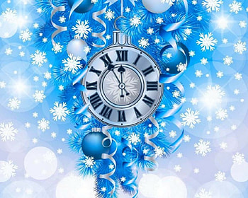 Happy Holiday, bokeh, clock, Christmas, Holiday HD wallpaper
