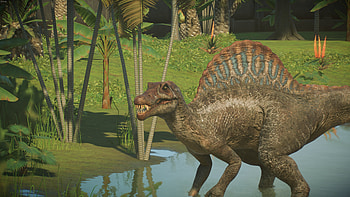 Spinosaurus, Disrespected in game, Marketing, Jurassic World Evolution HD wallpaper