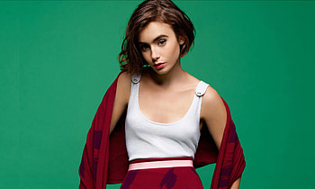 Lily Collins, short hair, 2020 HD wallpaper