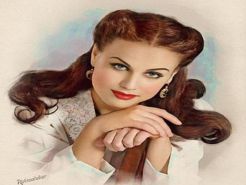 The Pose, red lips, earrings, pose, blue eyes, white blouse, red hair, beautiful HD wallpaper