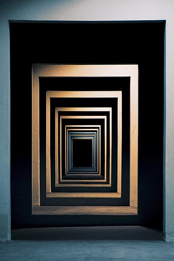 Minimalism, Premises, Room, Symmetry, Squares, Deepening, Recess, Entrance HD phone wallpaper