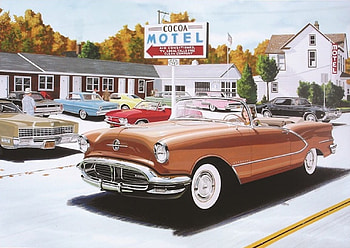 The Stopover, motel, vintage, hotel, cars HD wallpaper