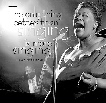 Ella Fitzgerald quote, Quotes, Jazz art HD wallpaper