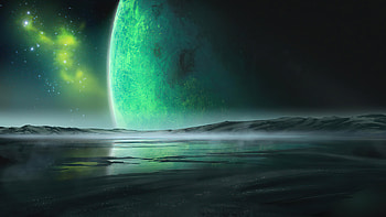 Turquoise Sea , sea, planet, artist, artwork, digital-art, deviantart HD wallpaper