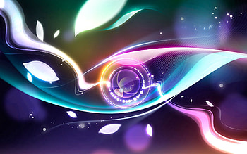 Abstract, Leaves, Multicolored, Motley, Circle, Lens HD wallpaper