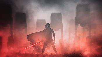 Crait Kylo Ren Star Wars Digital Art, kylo-ren, star-wars, artist, artwork, digital-art, behance HD wallpaper