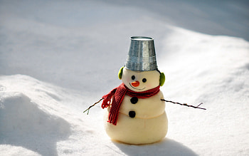 Winter Snowman, sweet, winter, snowman, graphy, snow, cute HD wallpaper