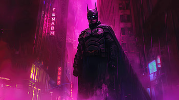 The Batman In Shades Of Purple, the-batman, batman, superheroes, artwork, art, digital-art HD wallpaper