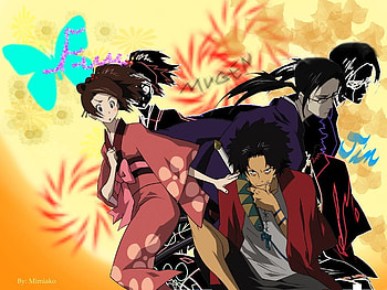 SAMURAI CHAMPLOO, butterfly, cham, samurai, ploo HD wallpaper