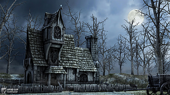 Haunted House, Halloween haunted house quotes HD wallpaper