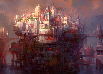 City, Fantasy HD wallpaper