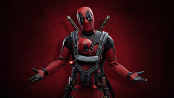 Deadpool And The Tiny Trouble, deadpool, superheroes, artwork, digital-art HD wallpaper