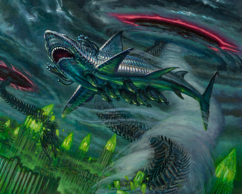 Chrome Host Seedshark, shark, Sci Fi, creature HD wallpaper