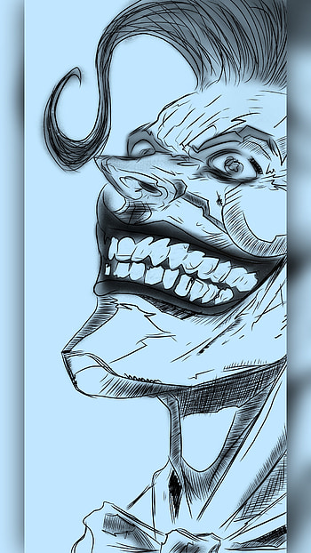Joker, art, villain, Batman, madjoker, smile HD phone wallpaper