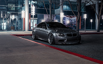 BMW M3, E92, front view, exterior, silver M3 E92, M3 tuning, E92 tuning, German cars, BMW HD wallpaper