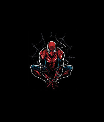 Spider-man, web, minimal HD phone wallpaper