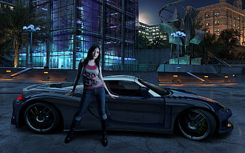 Need For Speed, racing, car, girl, speed, 2006, sportcar, adventure, video game, fast, need for speed-carbon, , nfs HD wallpaper