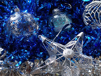 ornaments-, blue, glass, xmas, ornaments HD wallpaper