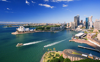 Sydney Opera House, ocean, skyline cityscapes, australian attraction, theater, australian cities, Sydney, Australia HD wallpaper
