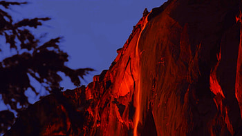 THE RED ROCK, night, red, nature, rock, tree HD wallpaper