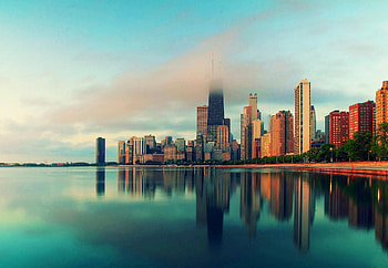 Chicago , City views, backgrounds, Urban art HD wallpaper