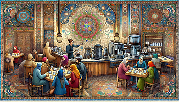 Enchanting Traditional Coffee Shop, coffee shop, cafe, people, cultural HD wallpaper