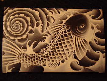Japanese Art Koi & - Becuo HD wallpaper