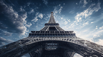 Eiffel Tower Ultra – Majestic Paris Skyline View, Eiffel Tower, Paris, landmark, architecture, sky HD wallpaper
