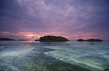 Nature, Water, Sunset, Sea, Island HD wallpaper