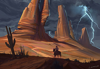 artistic, cowboy HD wallpaper