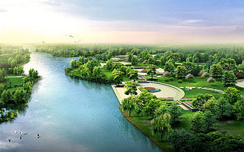 Landscape, Rivers, Trees HD wallpaper
