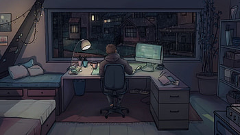 Lofi Background [] for your , Mobile & Tablet. Explore Dark Lofi . Lofi Anime Aesthetic iPad , Lofi Hip Hop , Dark, Lofi Study HD wallpaper