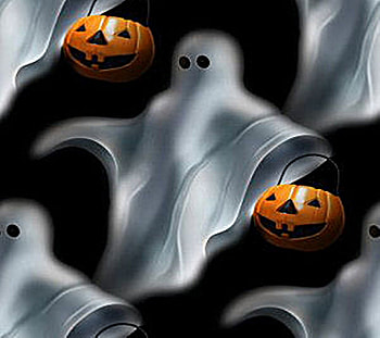 Ghostly Background~, pumpkins, halloween, ghosts, spooky HD wallpaper