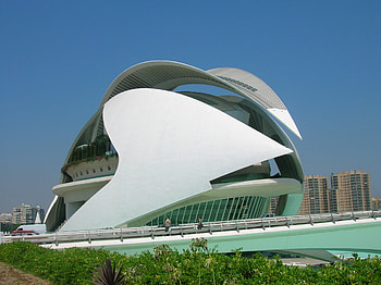 Valencia Opera House1, house, opera, monuments, valencia, water HD wallpaper