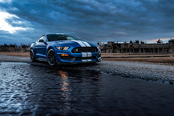 Ford Mustang Shelby Gt500 River, ford-mustang, cars, behance HD wallpaper