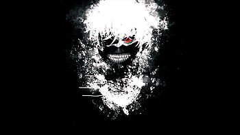 Tokyo Ghoul Kaneki Ken Black and White HD wallpaper