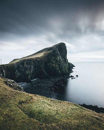 Landscape, Nature, Stones, Sea, Rock, Shore, Bank, Cliff HD phone wallpaper