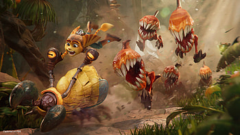 Ratchet & Clank Rift Apart Escape HD wallpaper