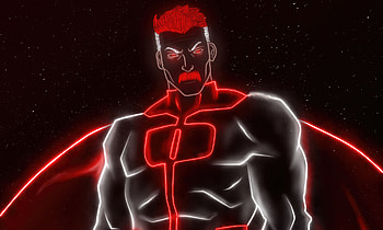 Omni Man Neon , omni-man, invincible, tv-shows, neon, artist, artwork, digital-art, superheroes HD wallpaper