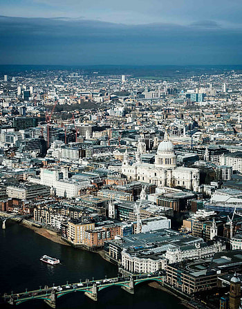 St. Paul's Cathedral, View from The Shard, City London HD phone wallpaper