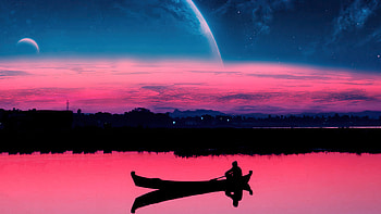 Fishing Evening Digital Art , boat, artist, artwork, digital-art, manipulation HD wallpaper
