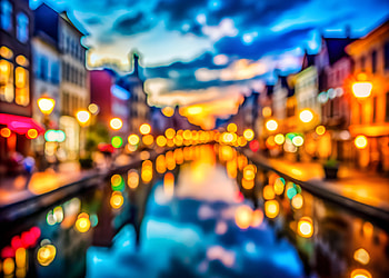city at night, bokeh, city night, colorful, blur, Abstract HD wallpaper