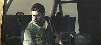 chris on heli, chris, resident evil 5, resident evil HD wallpaper